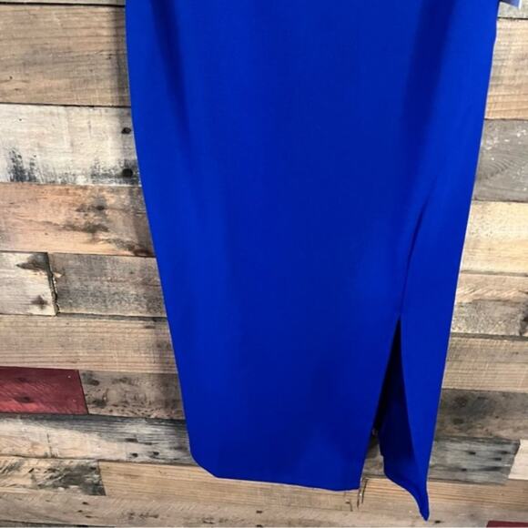 Crystal Sky Blue Feather Dress Size Medium - Picture 6 of 11